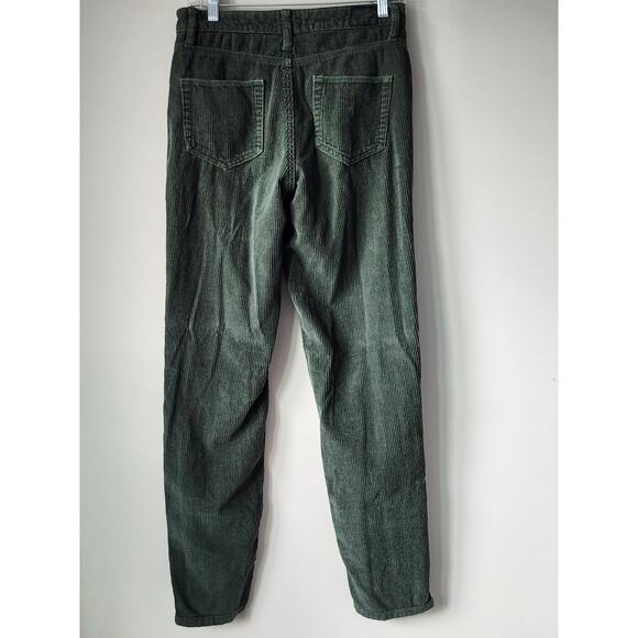 BDG Urban Outfitters Mom High Rise Corduroy Green Pants Y2k Retro Size 26  A0022 - Picture 3 of 5